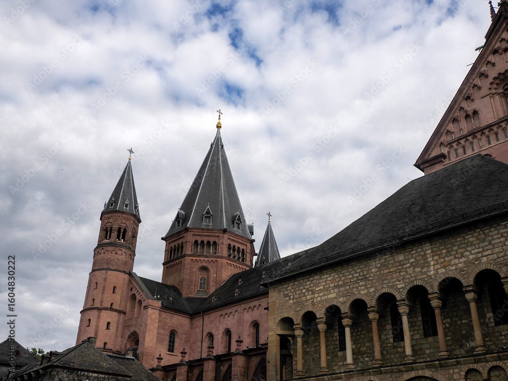 Fototapeta premium mainz cathedral historic church detail