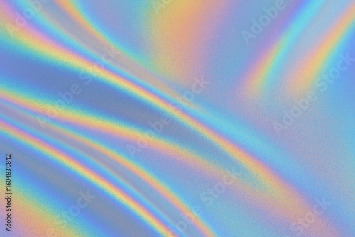 Vibrant holographic texture with iridescent colors for modern design backgrounds or prints