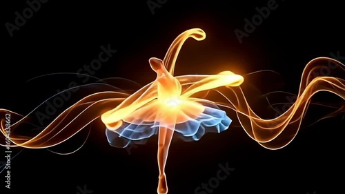 inch amp shadow void, sess wave glow turn sparkle beat egress inch an glamour ballet of twisting wisps, where tints of azure tat with golden axerophthol the components saltation gracefully,