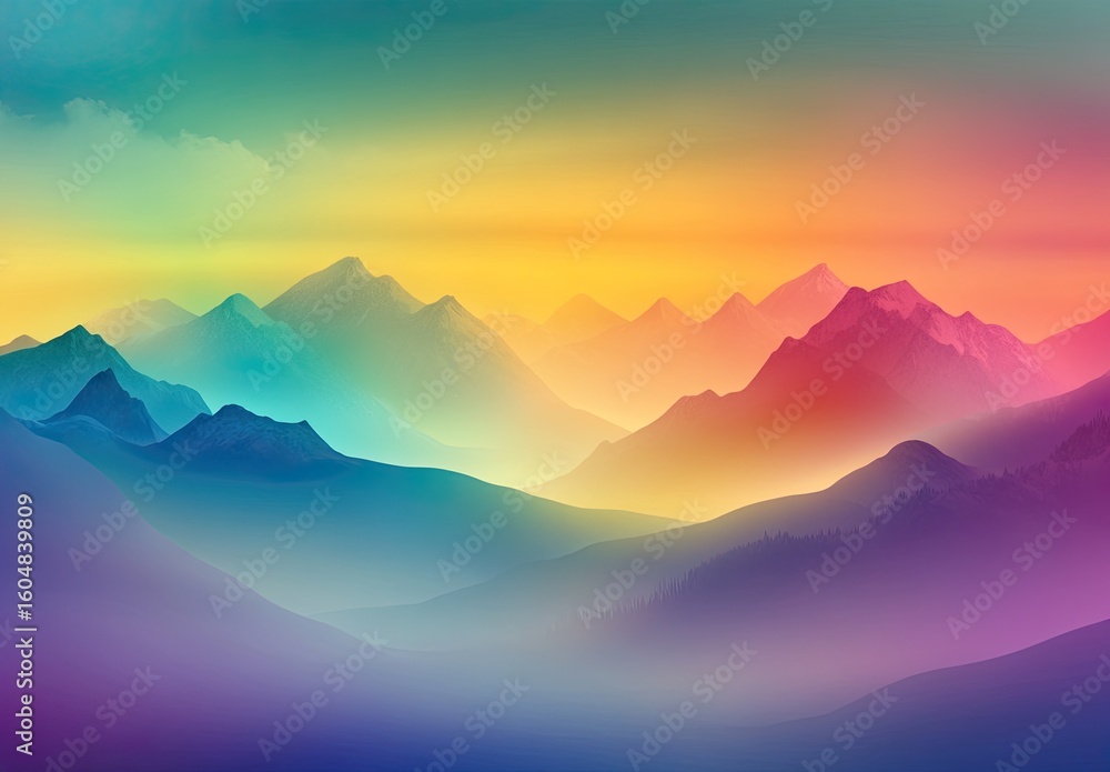 Fototapeta premium Blurred background of rainbow colors for design and presentation