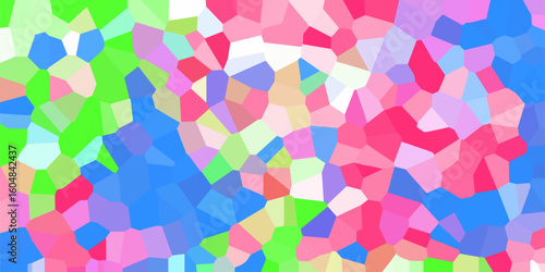 Abstract Mesh gradient colorful for background, wallpaper, Abstract Seamless Multicolor Retro Mosaic Pattern and Quartz Crystal Pixel Diagram Background.