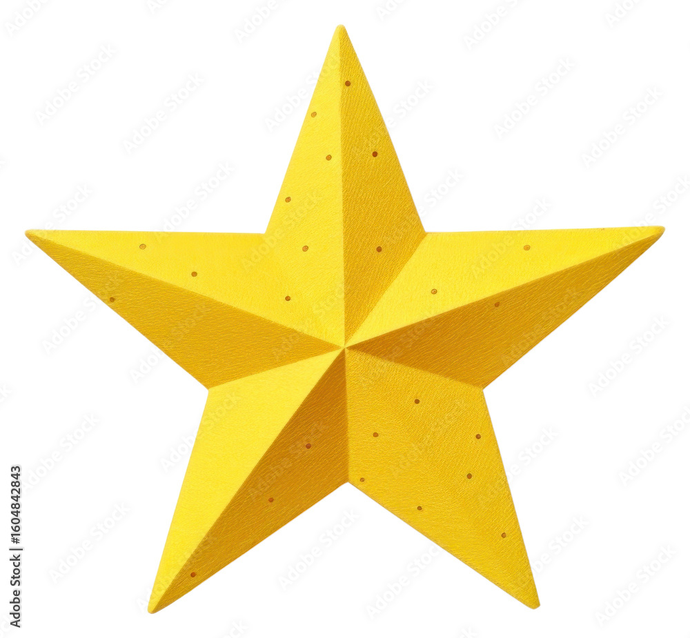 Obraz premium PNG Yellow starry symbol paper transportation.