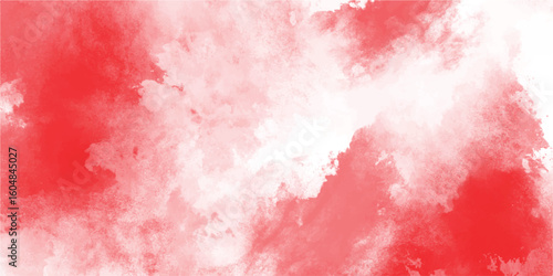 Abstract red watercolor wash texture background suitable for design projects featuring artistic blotches and smooth color blends