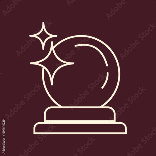 Halloween crystal ball trendy useful important vector Illustration design magnificent colorful background