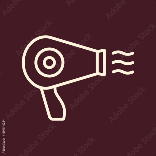 Hair Dryer trendy useful important vector Illustration design magnificent colorful background