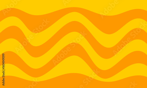 orange yellow stripes lines wave curves funny style flag curtain graphic abstract background