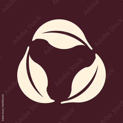 Recycling Leaf trendy useful important vector Illustration design ravishing colorful background