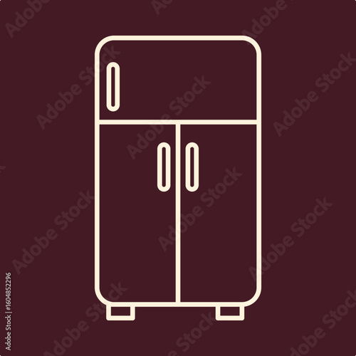 Refrigerator trendy useful important vector Illustration design ravishing colorful background