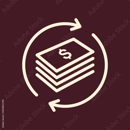 Money Exchange trendy useful important vector Illustration design ravishing colorful background