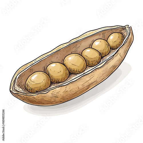 Bitter bean isolated 