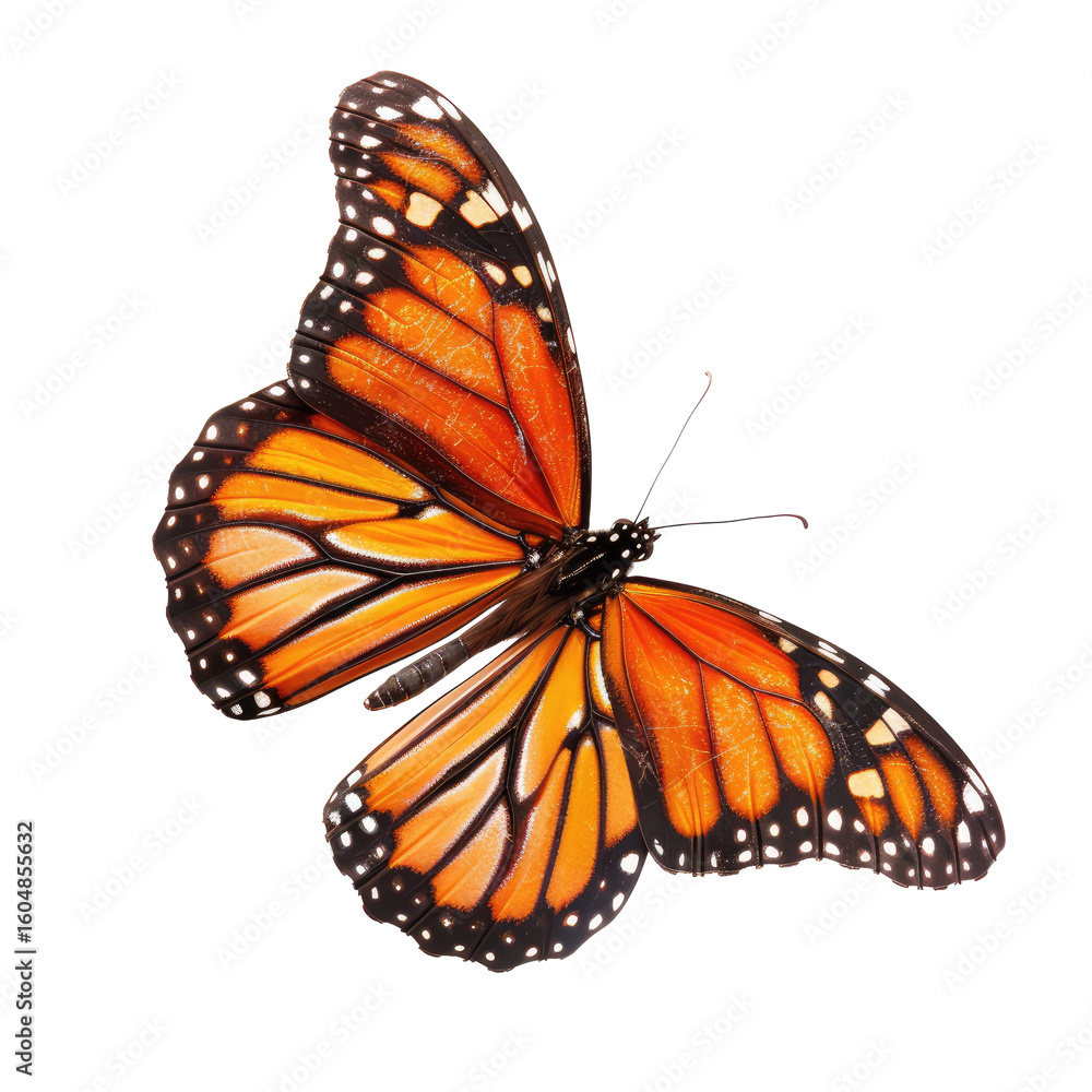 Fototapeta premium Monarch butterfly, isolated