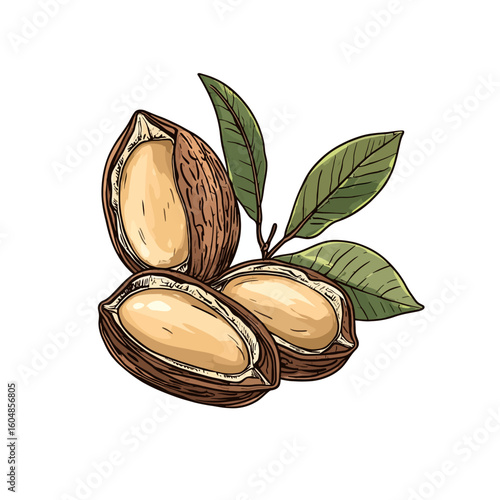 Bitter bean isolated White background 