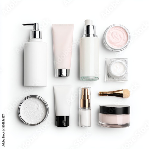 A variety of cosmetics products