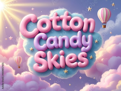 Cotton Candy Skies Sweet Cloudscape.