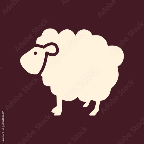 Sheep trendy useful important vector Illustration design fascinating colorful background