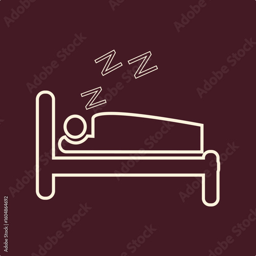 Sleep trendy useful important vector Illustration design fascinating colorful background