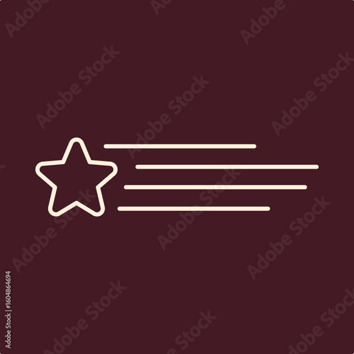 Falling Star trendy useful important vector Illustration design fascinating colorful background