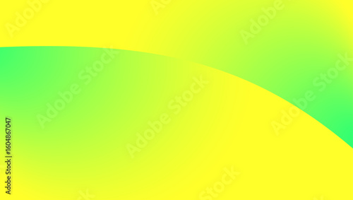 Lime Yellow Green Gradient Curve