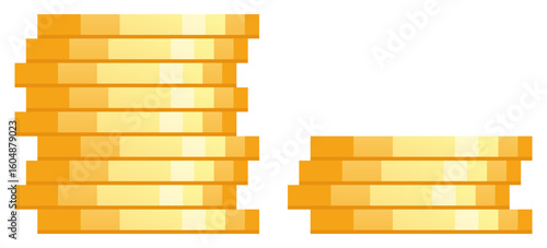 stack of coin golden icon
