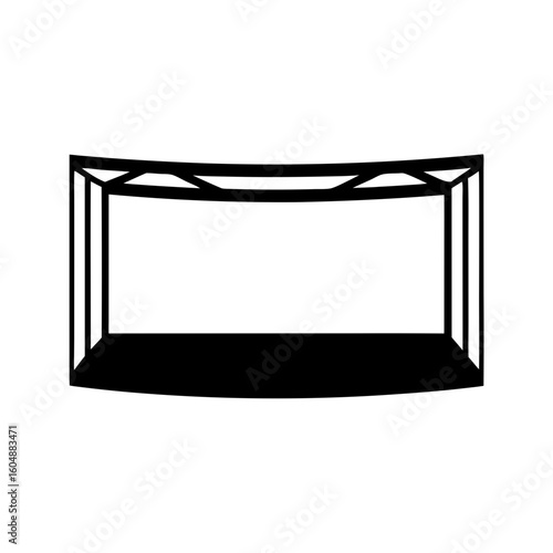 Illustration of a Black Truss Structure commonly used for Stage Events