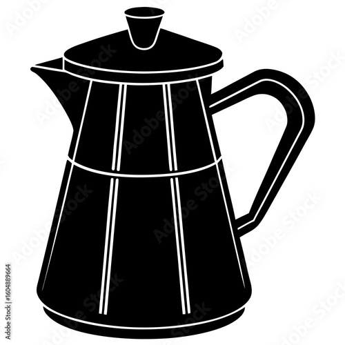 Coffee Pot   icon featuring toast, eggs, coffee, and more. Perfect vector for food-themed design