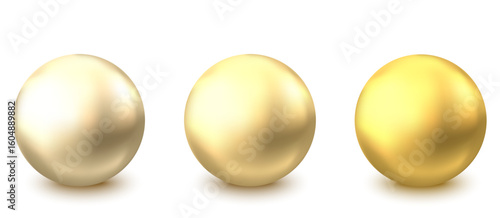 3d golden metal sphere.