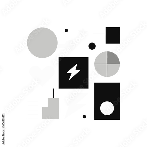  grayscale groove  a memphis moodboard 