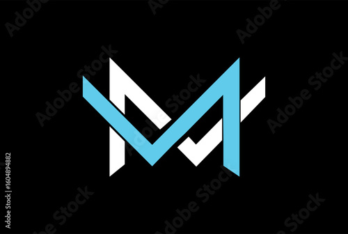 Letter M, W, MW OR WM logo. monogram crown vector logo in a modern line style.	