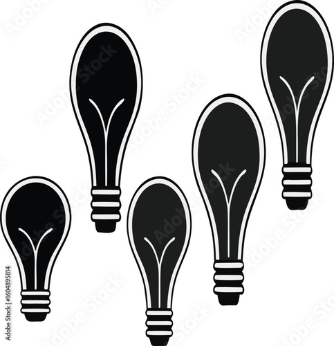solid forms representing abstrac silhouettes