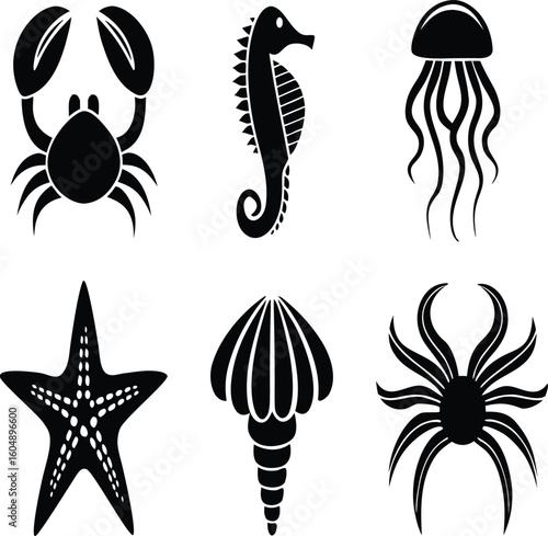 silhouettes of various types of silhouettes