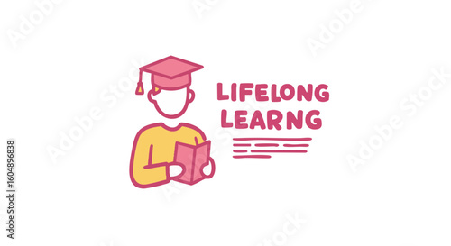 Illustration of lifelong learning and education. 