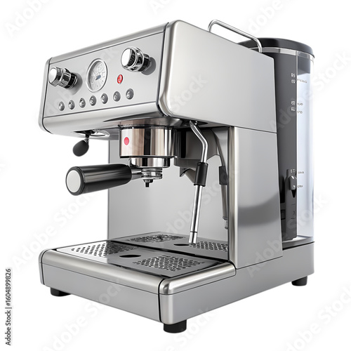 Sleek Stainless Steel Espresso Machine