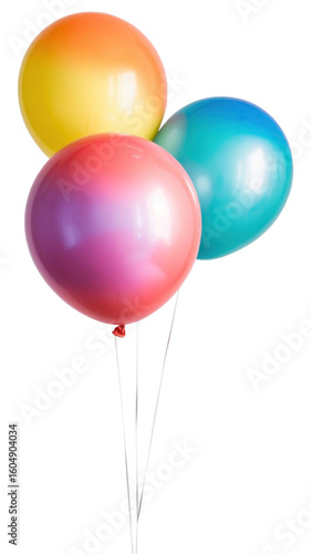 Wallpaper Mural PNG Colorful gradient balloons floating. Torontodigital.ca