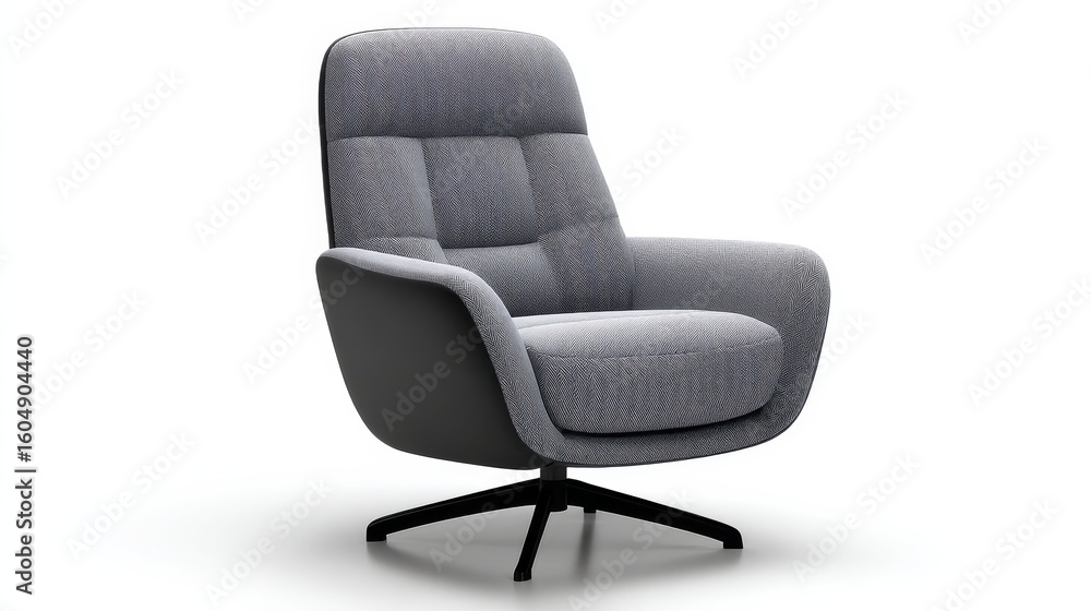 Obraz premium Stylish Grey Recliner Armchair with Modern Design for Comfortable Home Relaxation