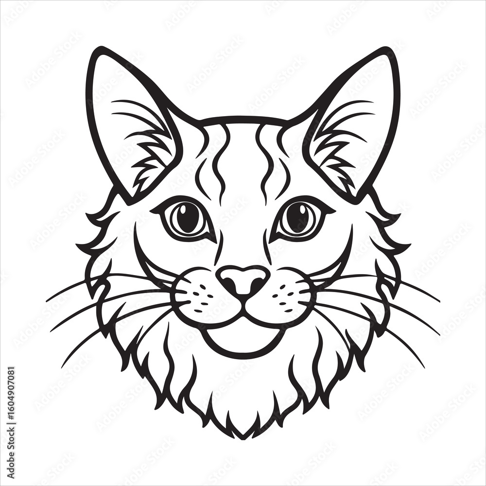 Fototapeta premium LaPerm Cat: Expressive, Charming, Hypoallergenic Beauty