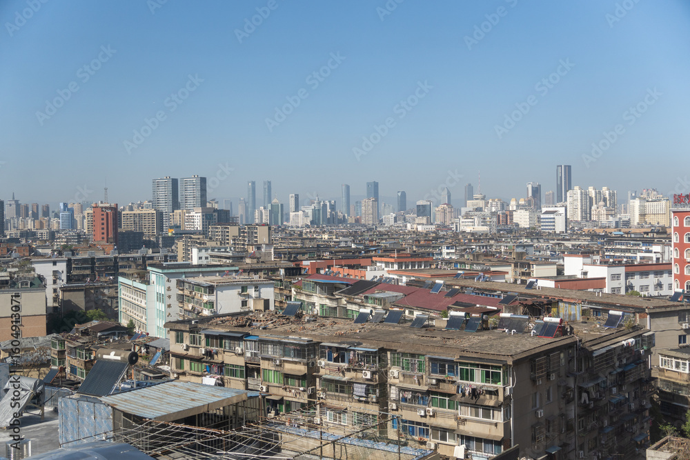 Obraz premium aerial view of Nanchang