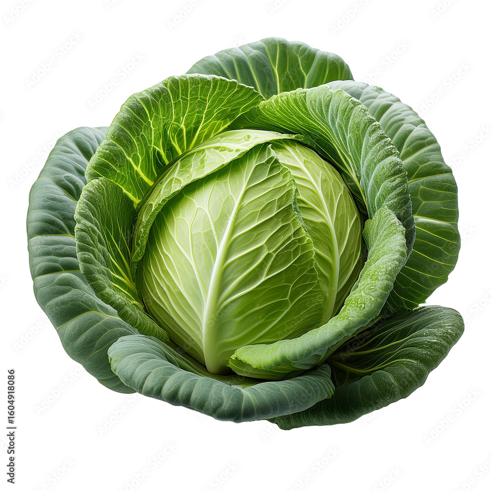 Fototapeta premium Vegetable PNG Image Without Background Green Cabbage
