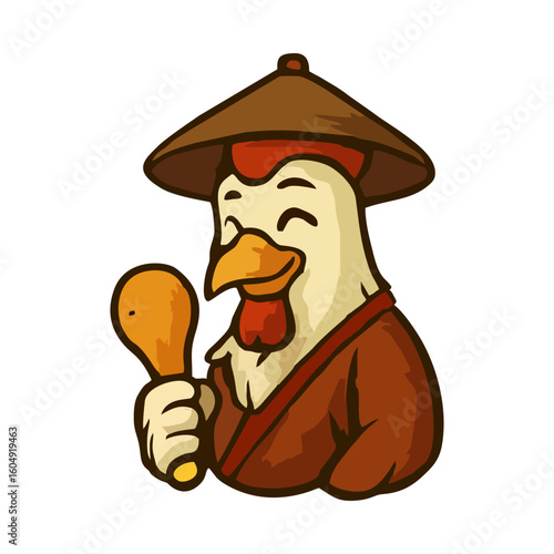 Aggressive Rooster Mascot Design for High-Energy Brand Identity and E-Sports Logos