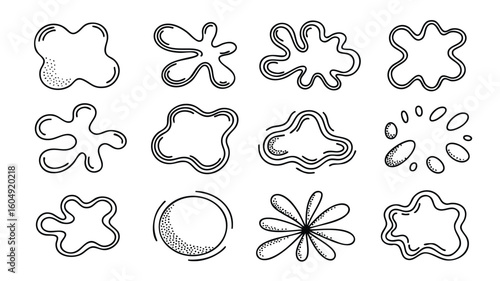 Twelve Unique Hand-Drawn Floral Designs: Perfect for Crafts & Digital Projects