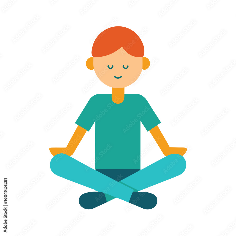 Cross Leg Sitting Cartoon Legs and Knees Vector Cross Leg Sitting Cartoon Legs and Knees Vector
