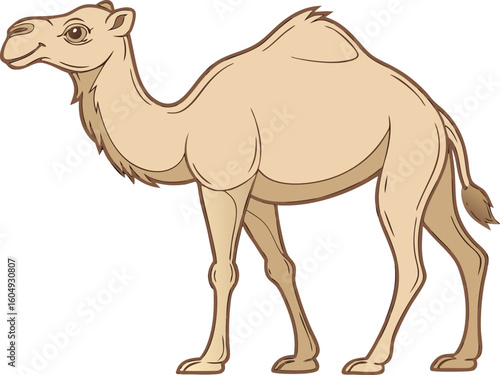 camel icon vector illustration on transparent background