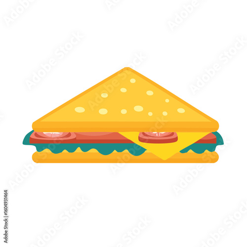 A delicious and appetizing sandwich with a perfect combination of ingredients