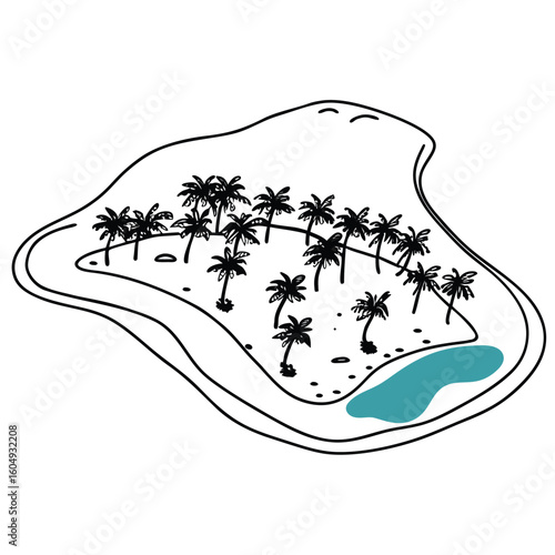 Aerial View of Tropical Island Paradise
Adobe Illustrator Artwork