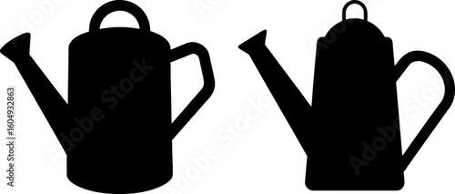 Black watering can vector, watering can art, watering can vector art design, Vector of watering can art, watering can isolated