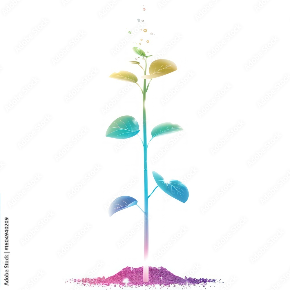 Fototapeta premium Abstract illustration of a seedling