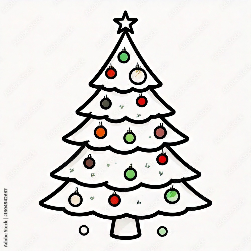Fototapeta premium Christmas tree image design 