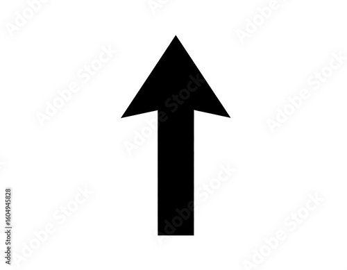 Simple black upward-pointing arrow