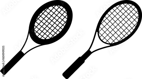 Black tennis racket vector, tennis racket art, tennis racket vector art design, Vector of tennis racket art, tennis racket isolated