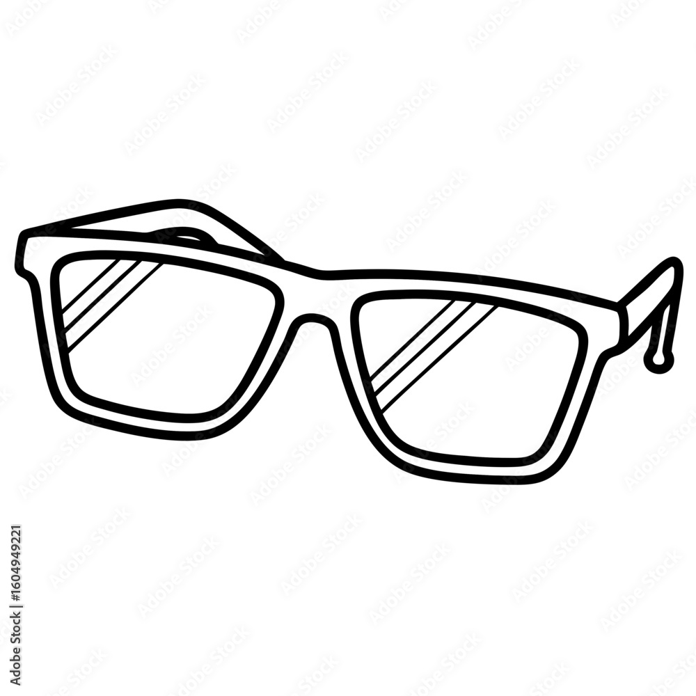 Fototapeta premium Sunglasses Icon Silhouette