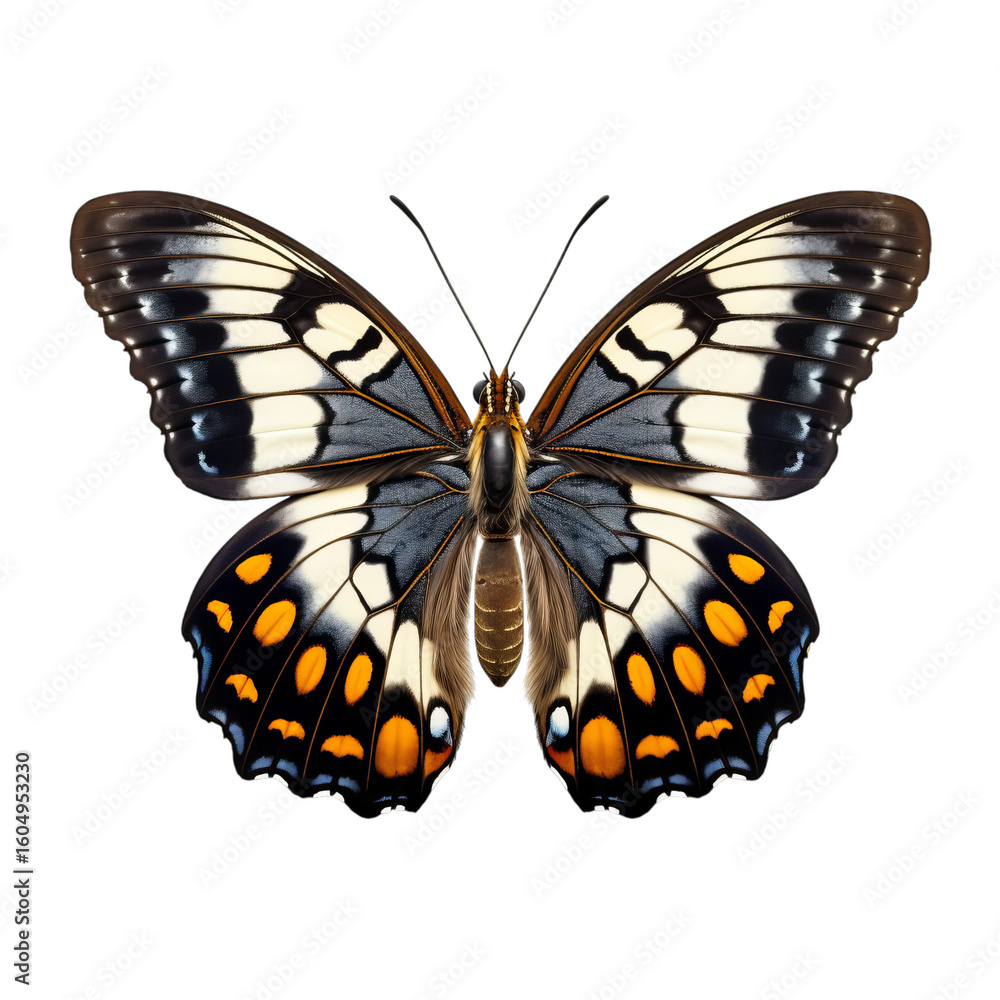 Obraz premium Realistic isolated butterfly, spring colored butterfly, insect